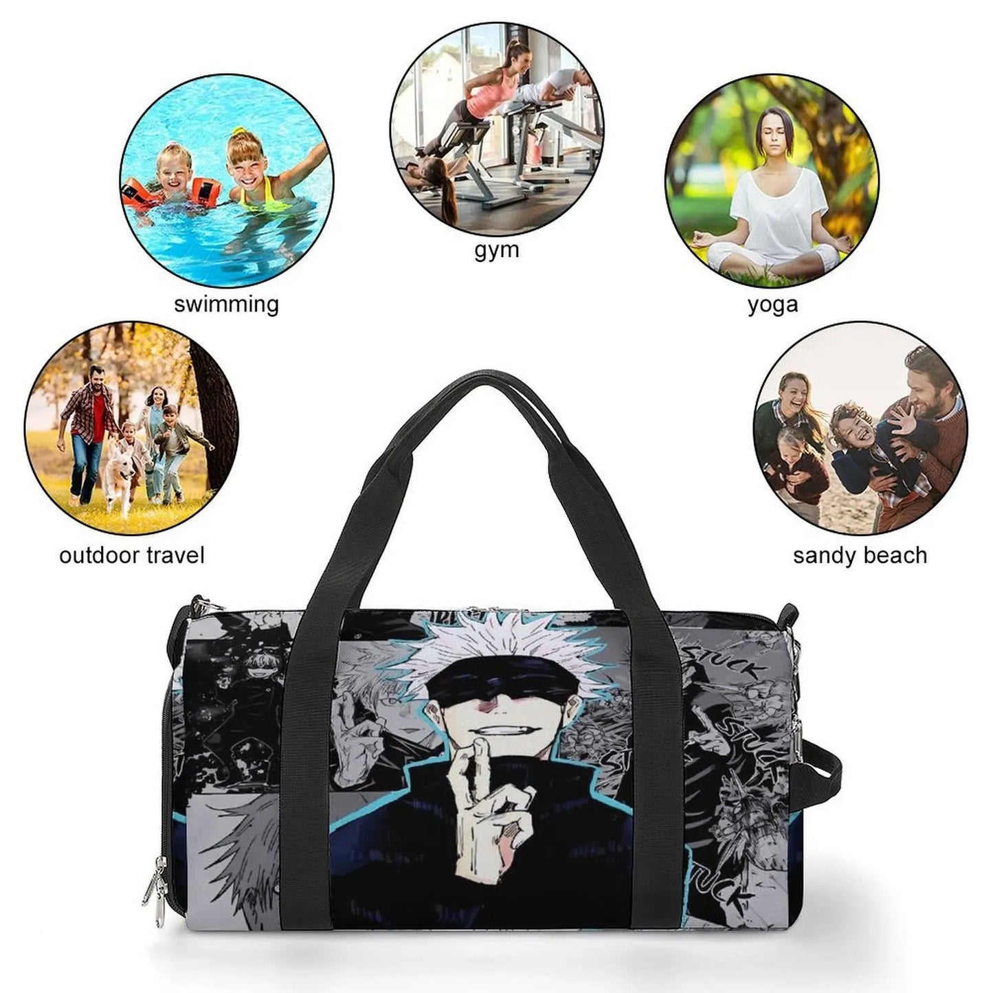 JJK Anime Gym Bag Gojo