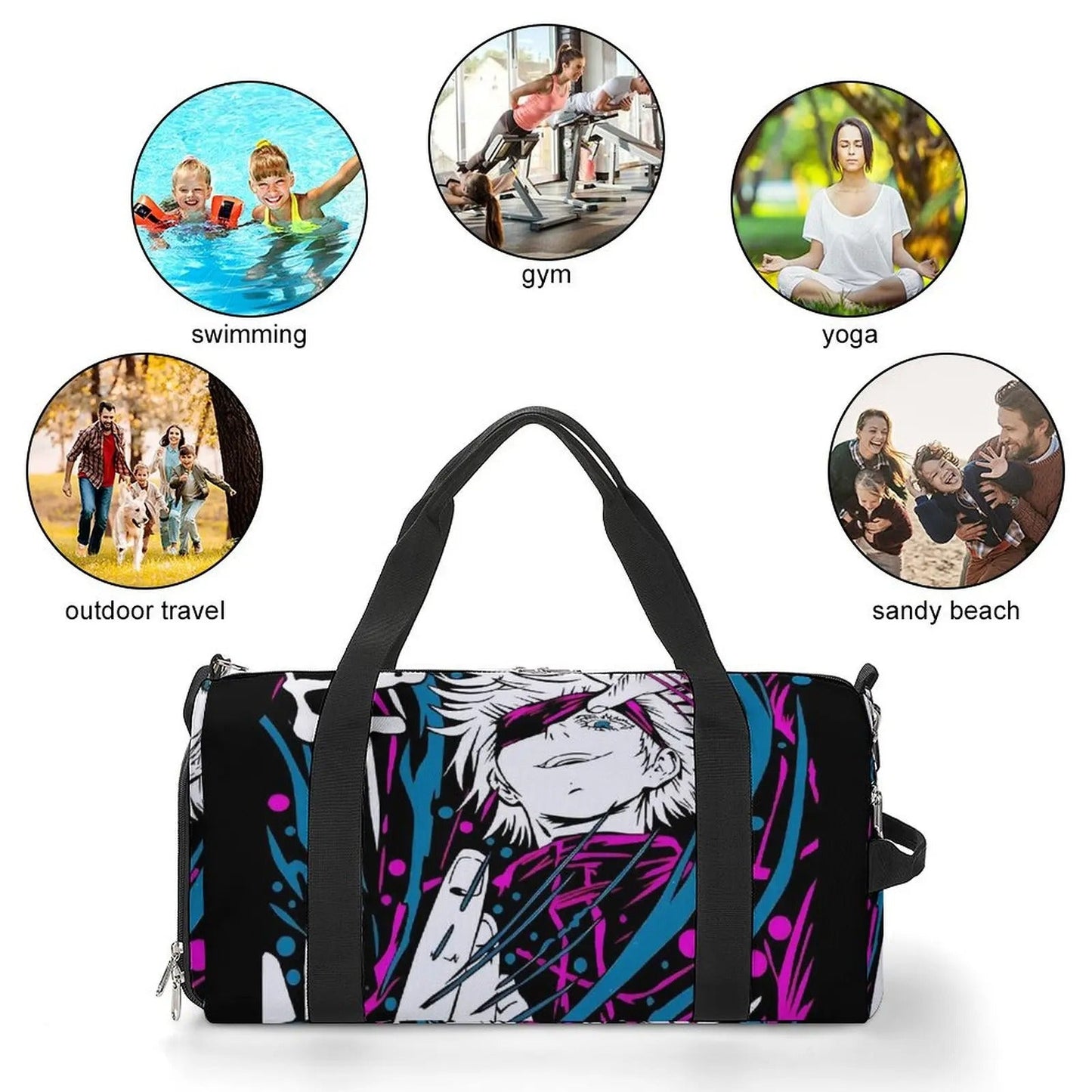 Gojo Anime Gym Bag JJk