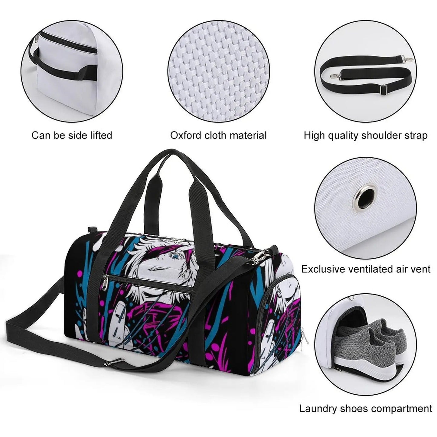 Gojo Anime Gym Bag JJk